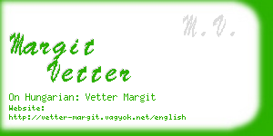 margit vetter business card